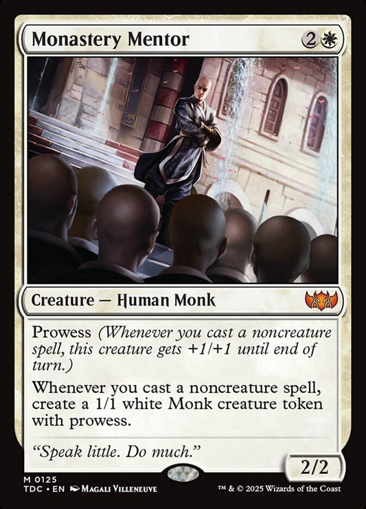 MTG Card Title: Monastery Mentor TDC/125