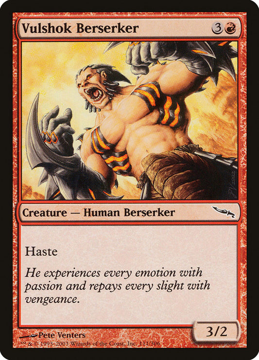 MTG Card Title: Vulshok Berserker MRD/111