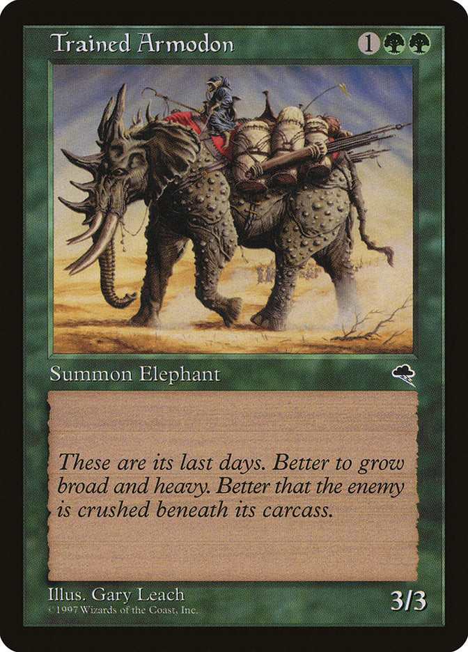 MTG Card Title: Trained Armodon TMP/260
