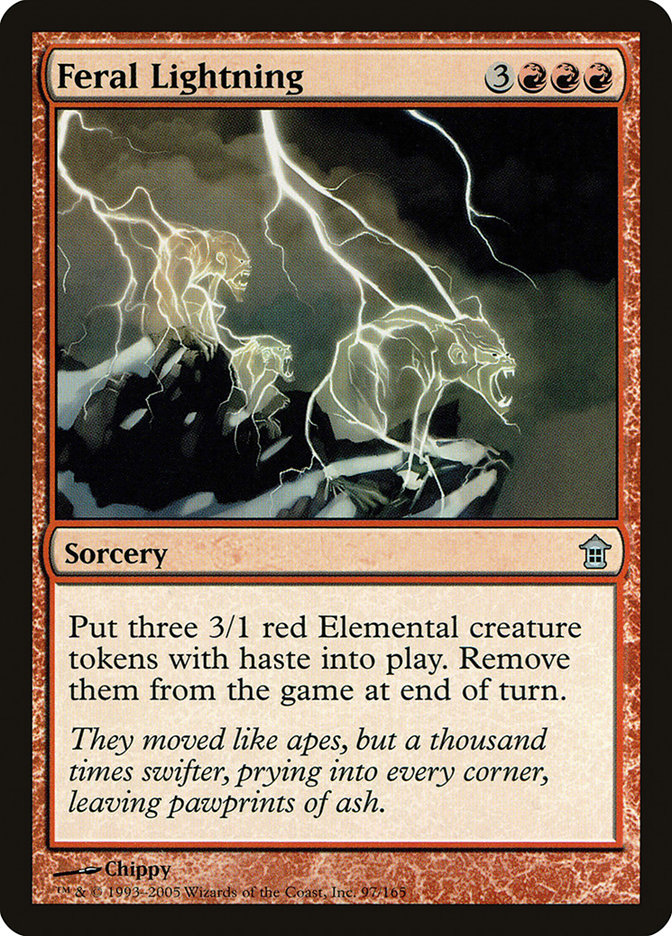 MTG Card Title: Feral Lightning SOK/97