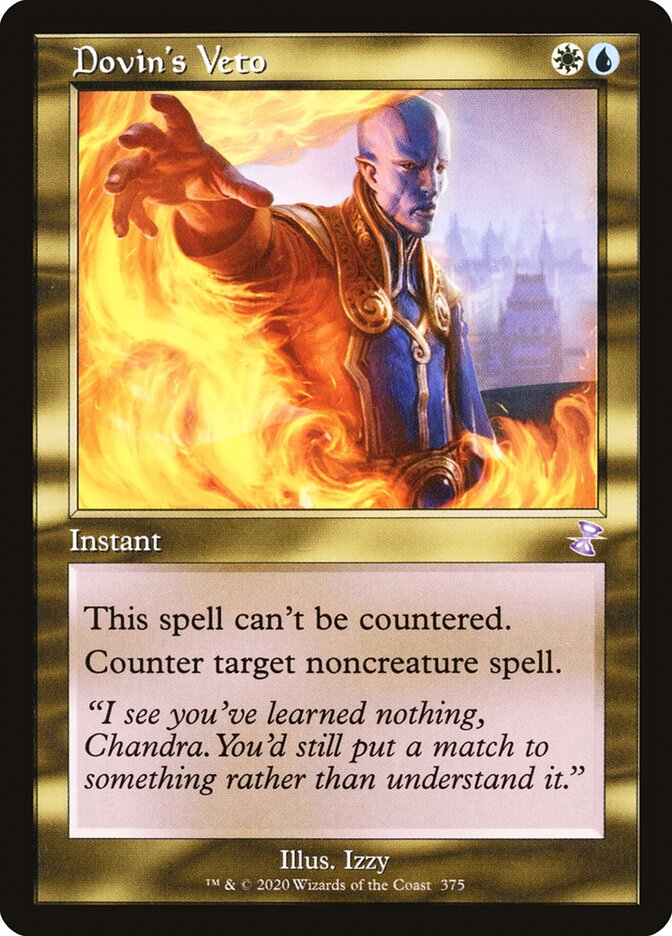 MTG Card Title: Dovin's Veto TSR/375