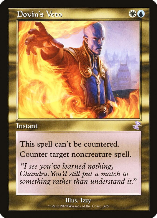 MTG Card Title: Dovin's Veto TSR/375