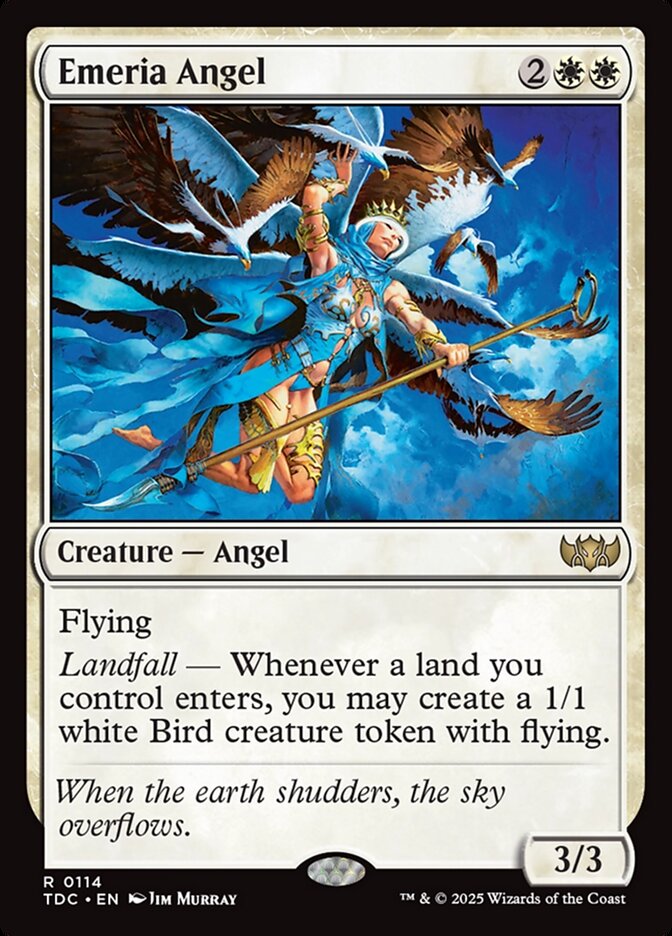 MTG Card Title: Emeria Angel TDC/114