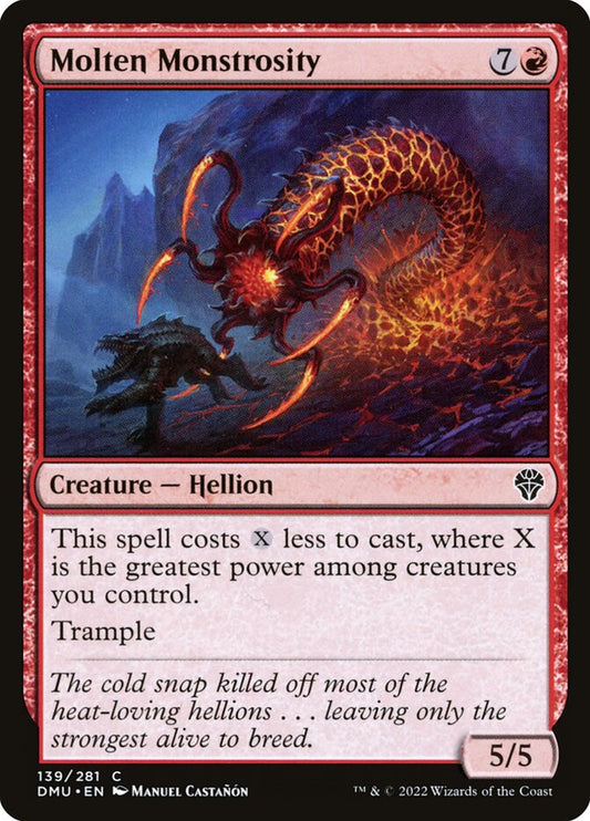 MTG Card Title: Molten Monstrosity DMU/139