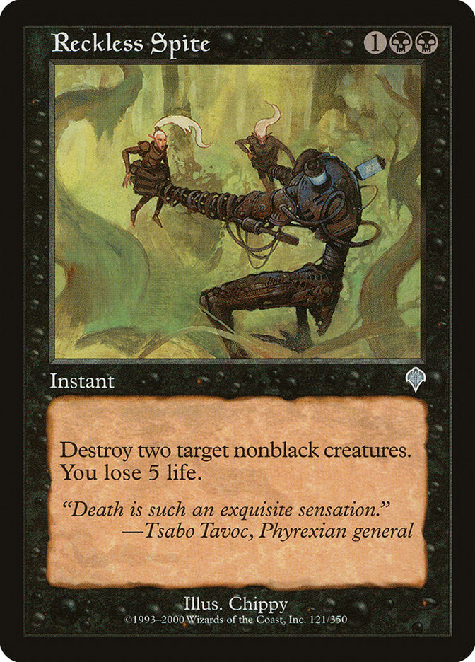 MTG Card Title: Reckless Spite INV/121