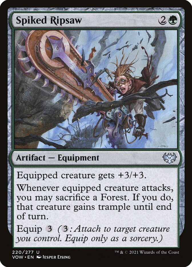 MTG Card Title: Spiked Ripsaw VOW/220