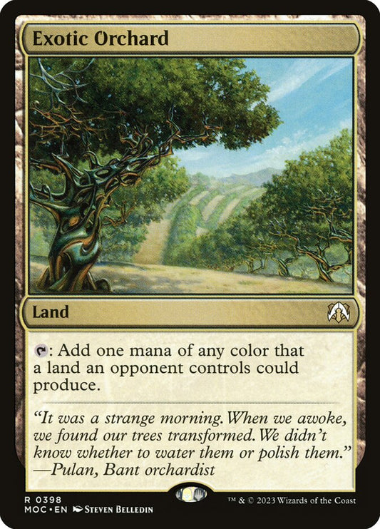 MTG Card Title: Exotic Orchard MOC/398