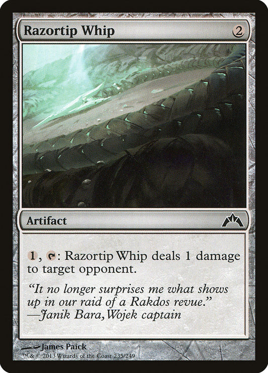 MTG Card Title: Razortip Whip GTC/235