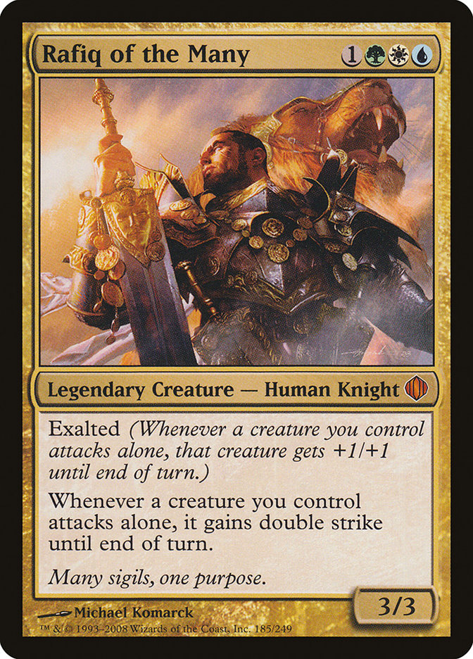 MTG Card Title: Rafiq of the Many ALA/185