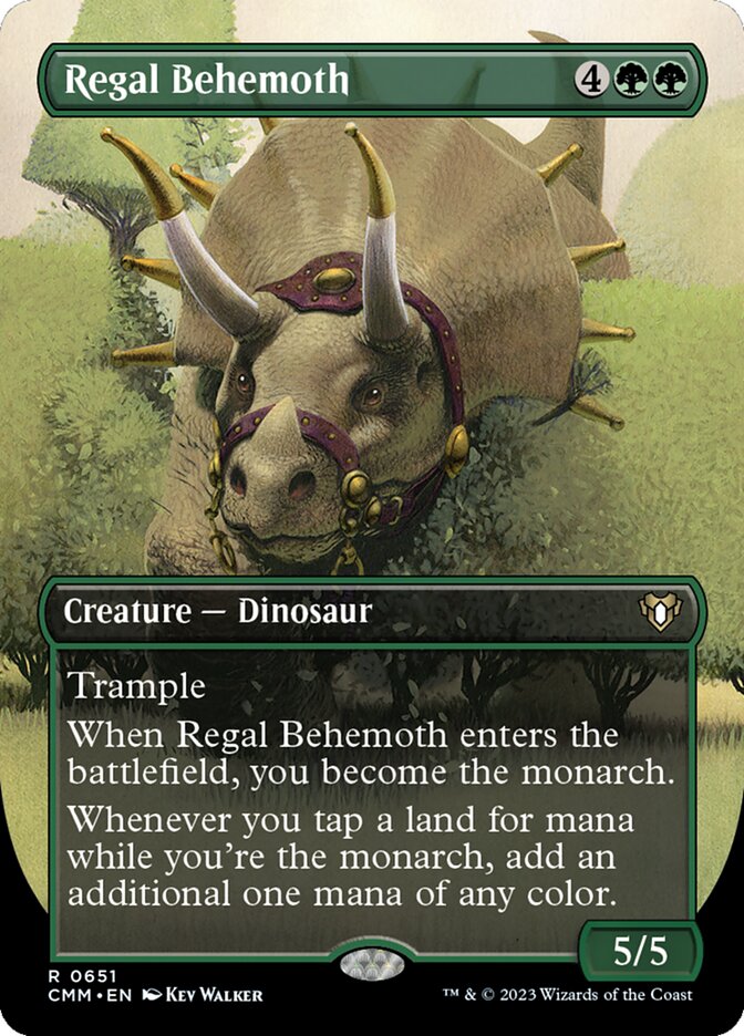 MTG Card Title: Regal Behemoth CMM/651