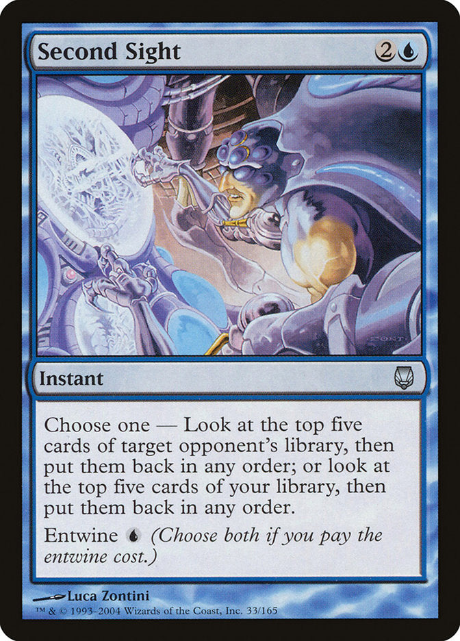 MTG Card Title: Second Sight DST/33