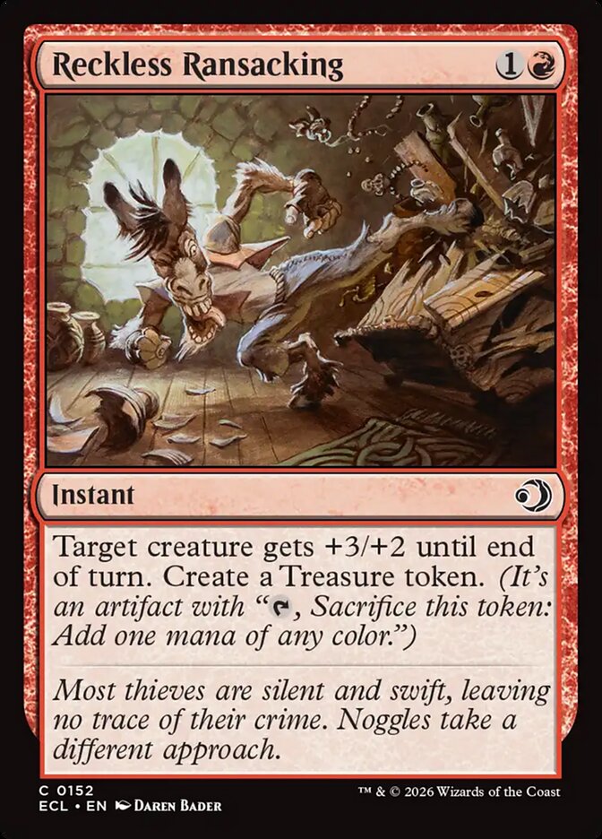 MTG Card Title: Reckless Ransacking ECL/152