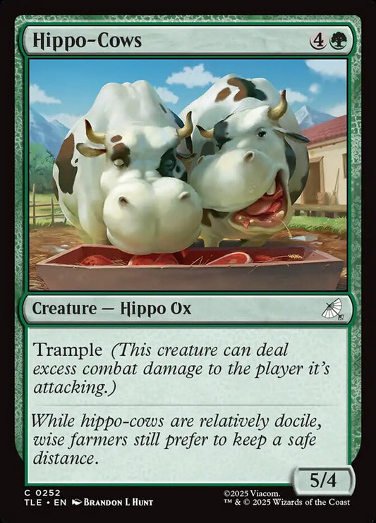 MTG Card Title: Hippo-Cows TLE/252
