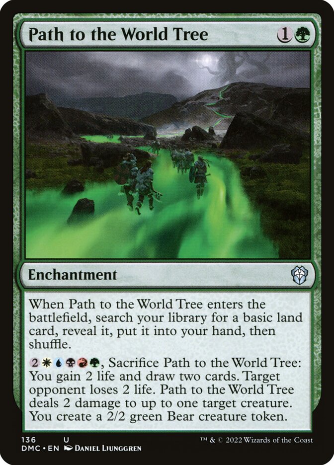 MTG Card Title: Path to the World Tree DMC/136