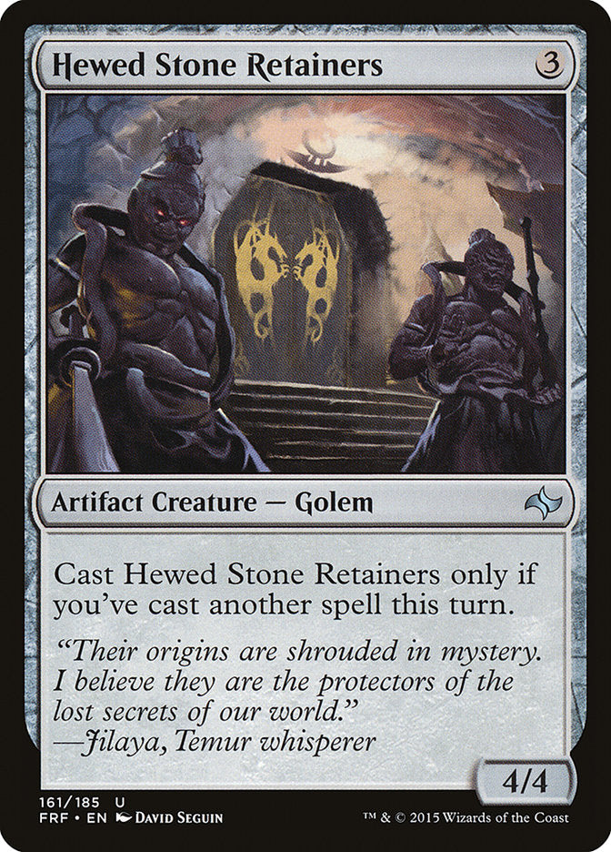 MTG Card Title: Hewed Stone Retainers FRF/161