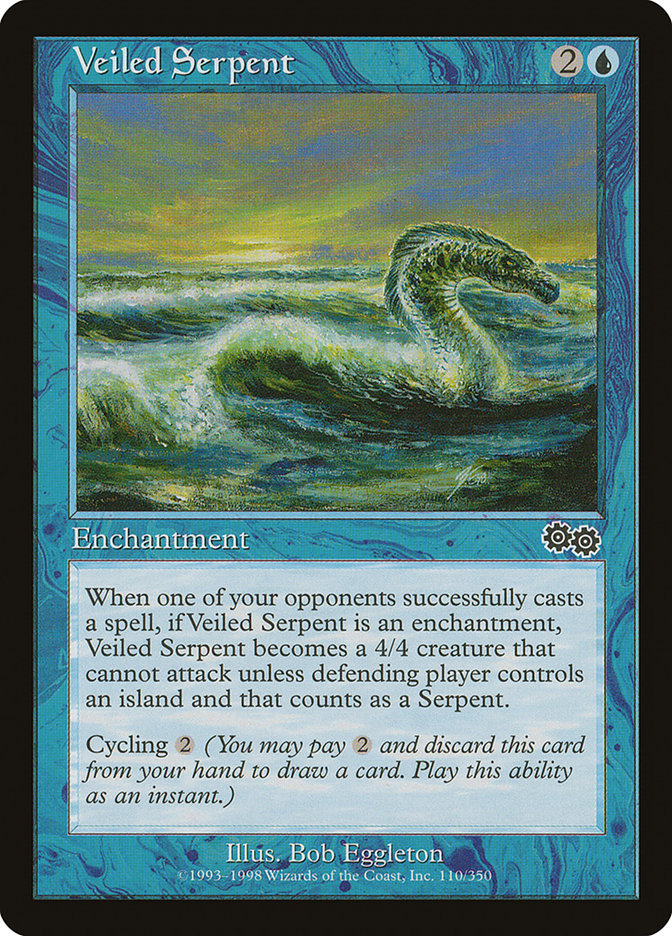 MTG Card Title: Veiled Serpent USG/110