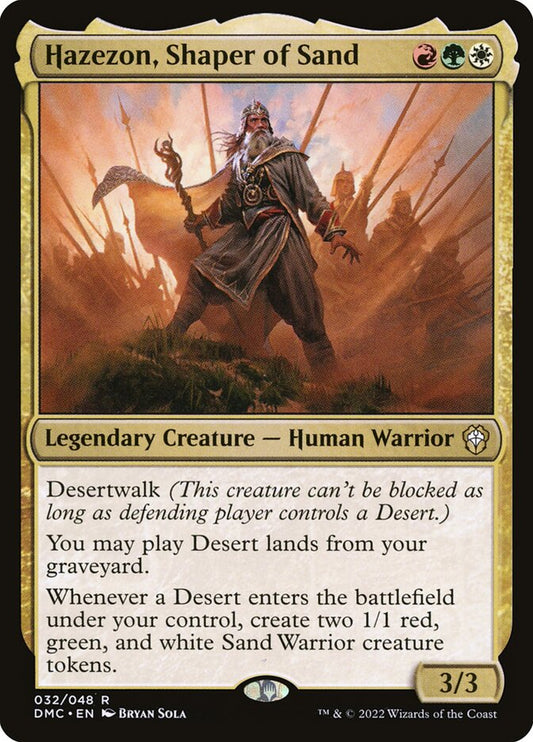 MTG Card Title: Hazezon, Shaper of Sand DMC/32