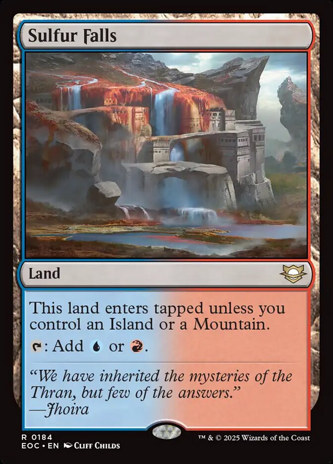 MTG Card Title: Sulfur Falls EOC/184