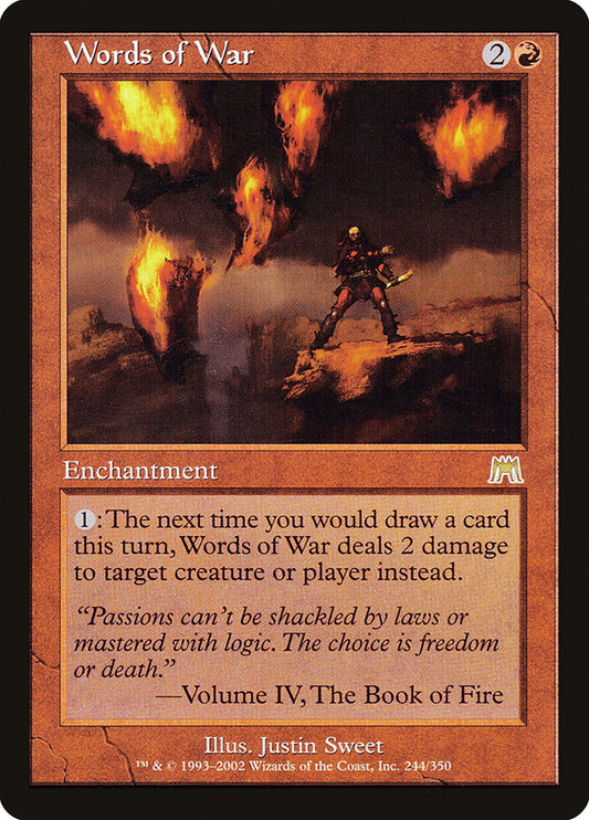 MTG Card Title: Words of War ONS/244
