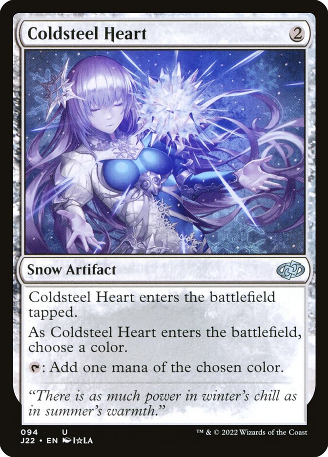 MTG Card Title: Coldsteel Heart J22/94