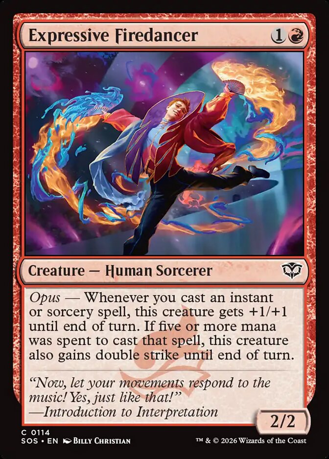 MTG Card Title: Expressive Firedancer SOS/114