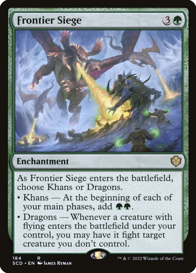 MTG Card Title: Frontier Siege SCD/184