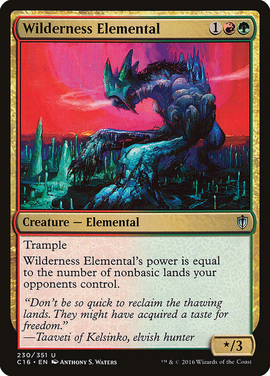 MTG Card Title: Wilderness Elemental C16/230