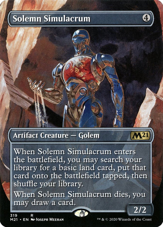 MTG Card Title: Solemn Simulacrum M21/319