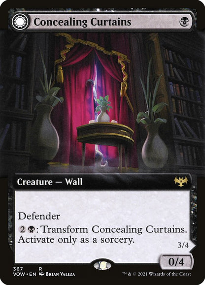 MTG Card Title: Concealing Curtains // Revealing Eye VOW/367