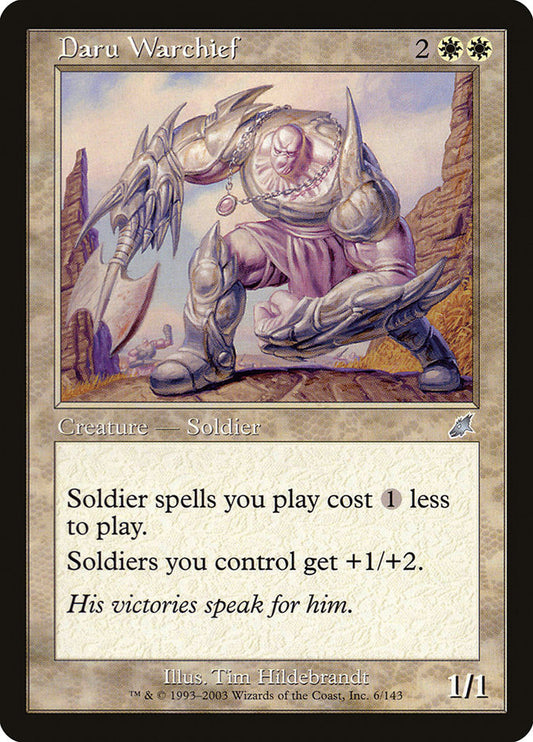MTG Card Title: Daru Warchief SCG/6