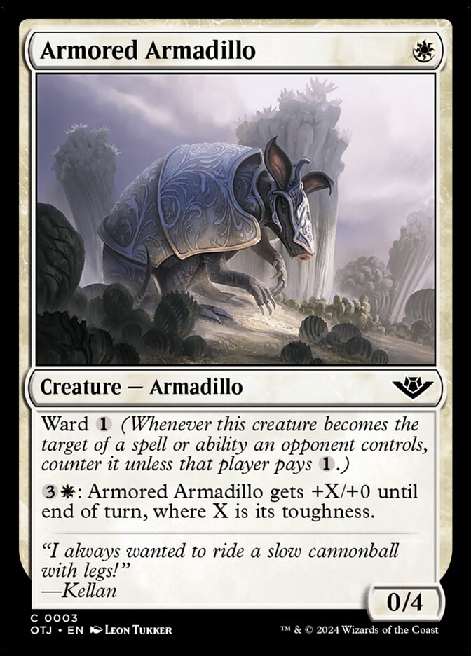 MTG Card Title: Armored Armadillo OTJ/3