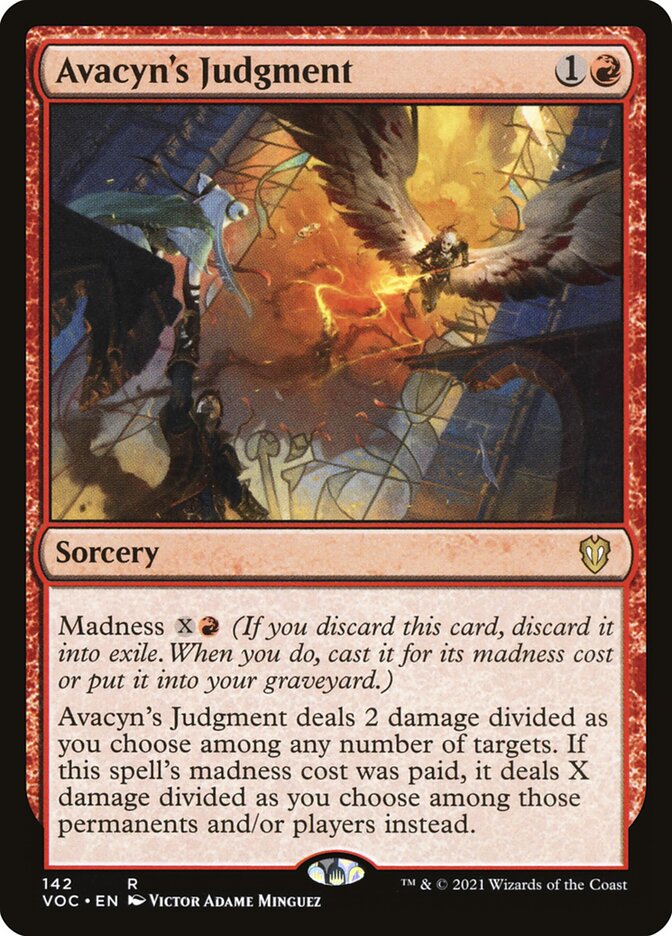 MTG Card Title: Avacyn's Judgment VOC/142
