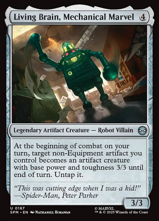 MTG Card Title: Living Brain, Mechanical Marvel SPM/167