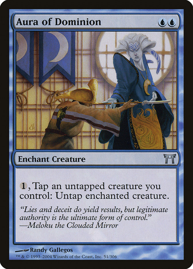 MTG Card Title: Aura of Dominion CHK/51