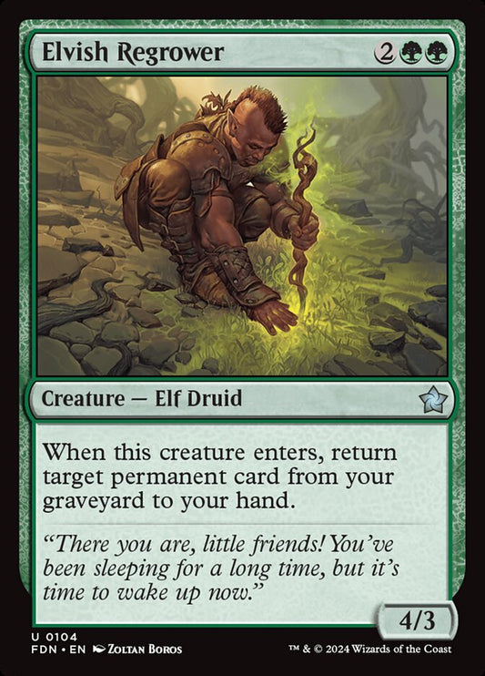 MTG Card Title: Elvish Regrower FDN/104