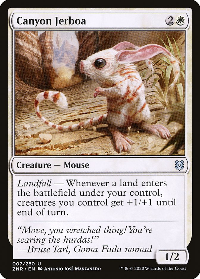 MTG Card Title: Canyon Jerboa ZNR/7
