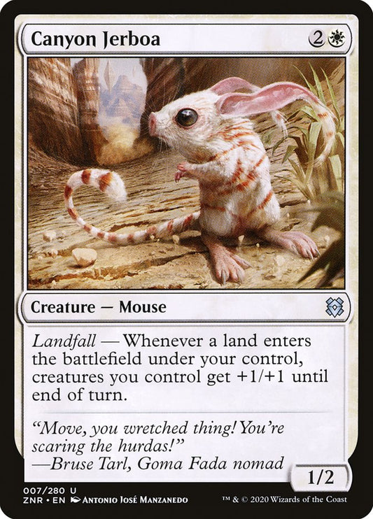 MTG Card Title: Canyon Jerboa ZNR/7