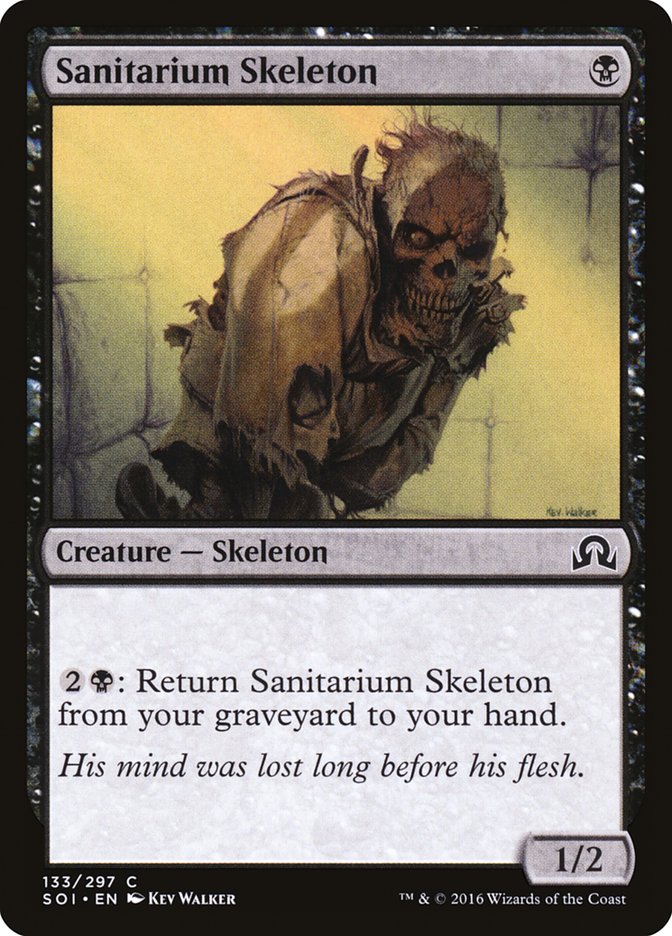 MTG Card Title: Sanitarium Skeleton SOI/133