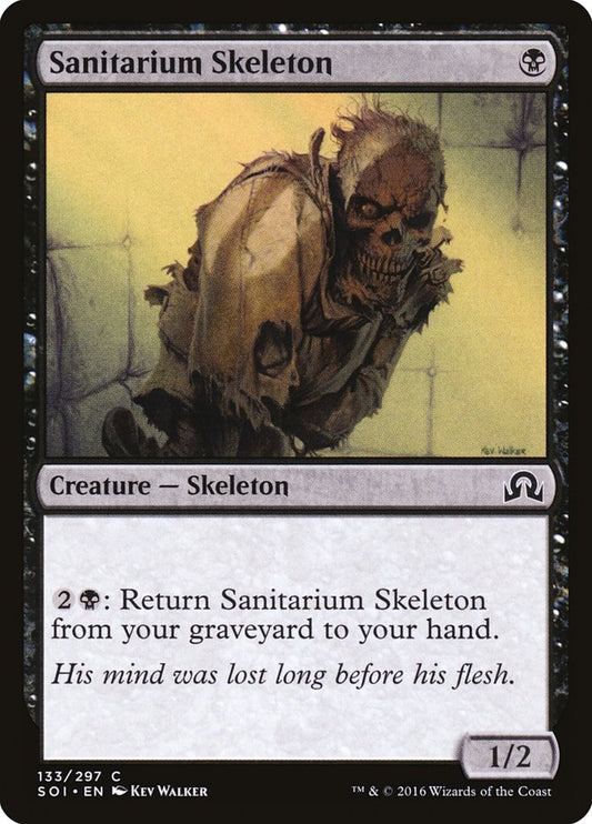 MTG Card Title: Sanitarium Skeleton SOI/133