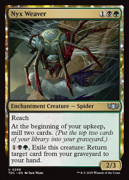 MTG Card Title: Nyx Weaver TDC/298