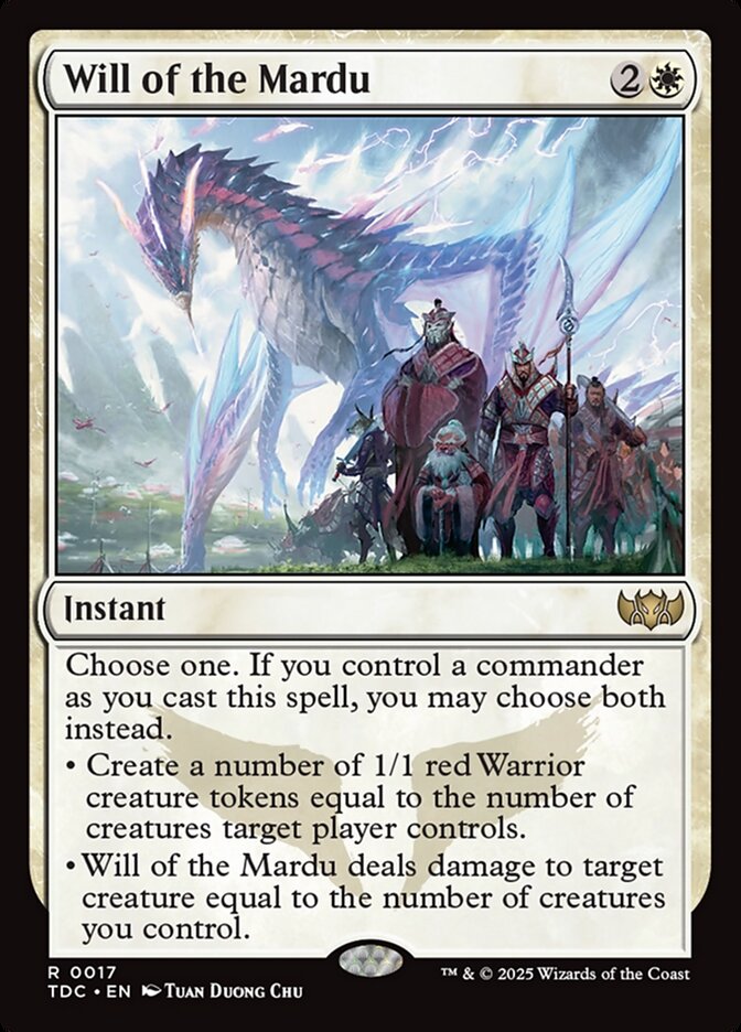 MTG Card Title: Will of the Mardu TDC/17