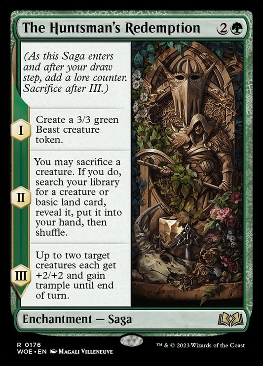 MTG Card Title: The Huntsman's Redemption WOE/176