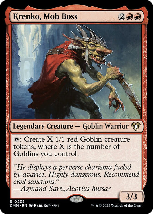 MTG Card Title: Krenko, Mob Boss CMM/238