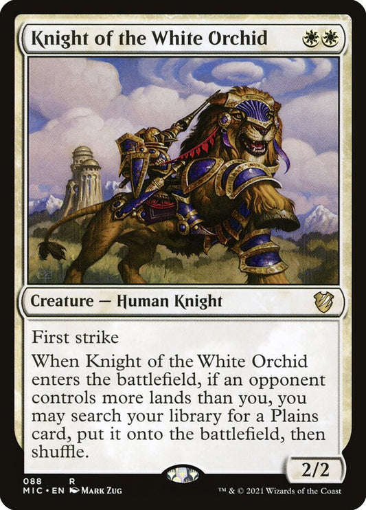 MTG Card Title: Knight of the White Orchid MIC/88
