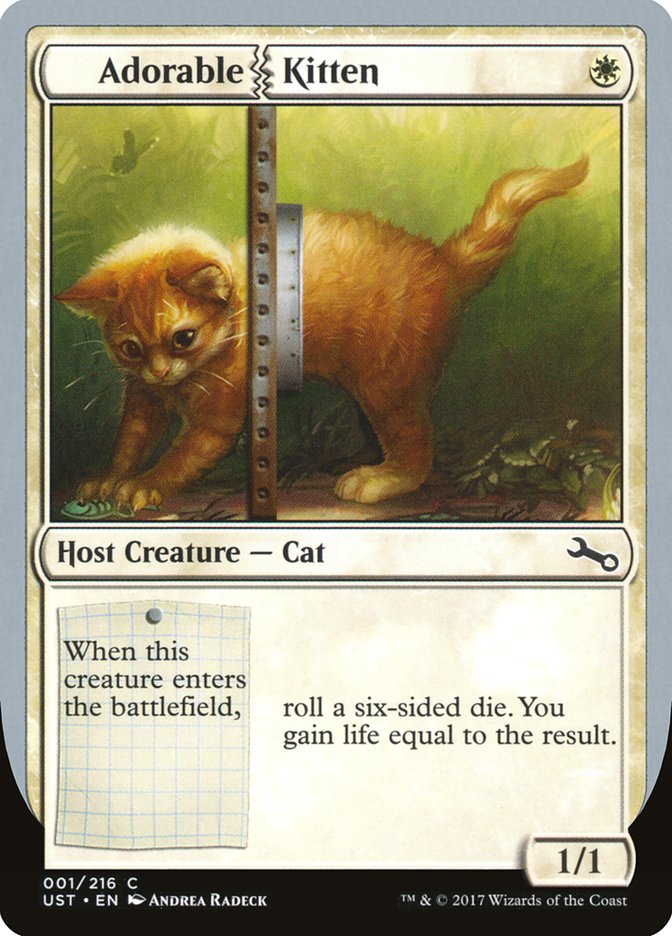 MTG Card Title: Adorable Kitten UST/1