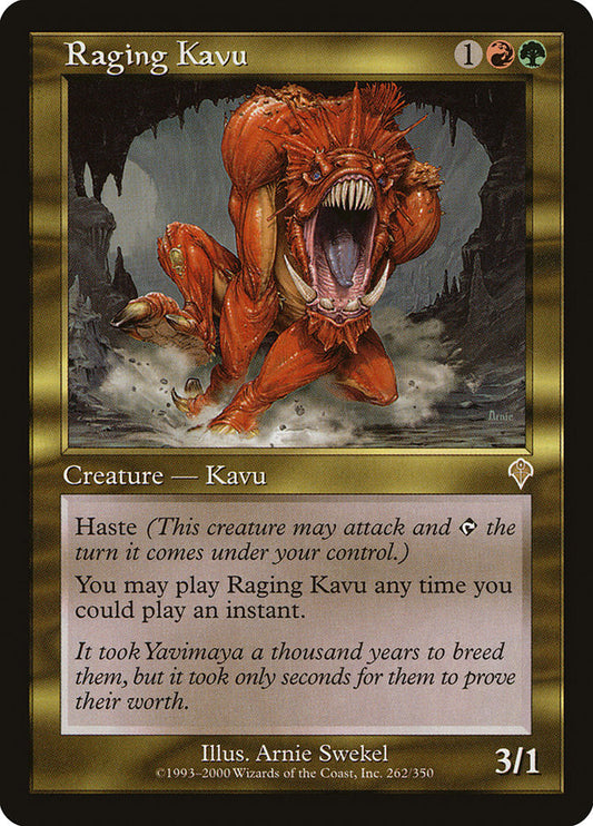 MTG Card Title: Raging Kavu INV/262