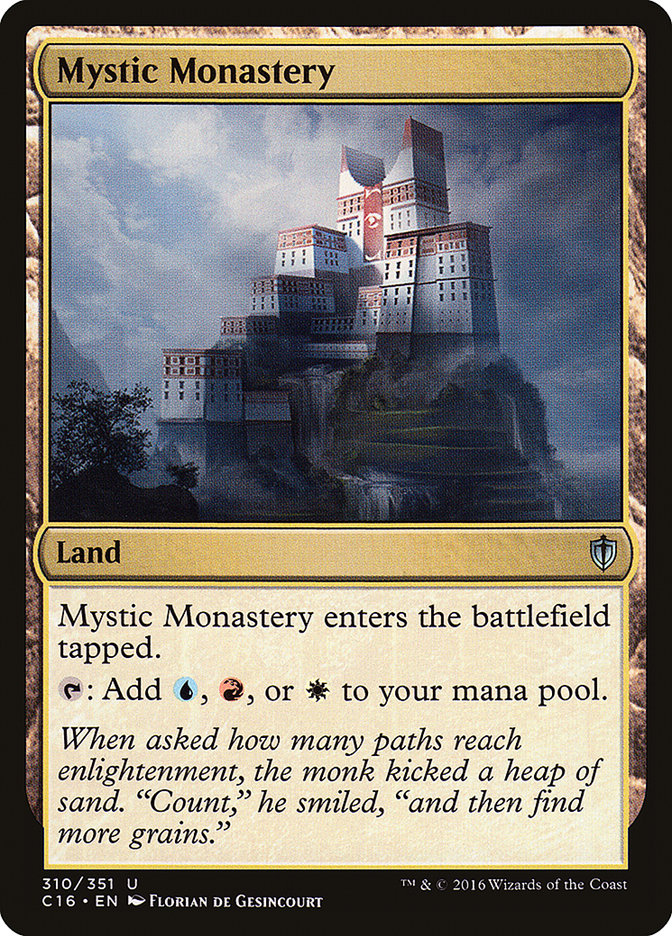 MTG Card Title: Mystic Monastery C16/310