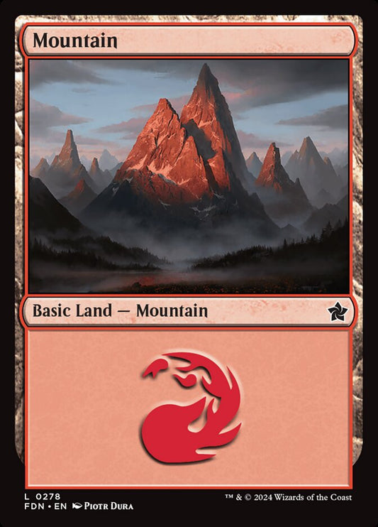 MTG Card Title: Mountain FDN/278