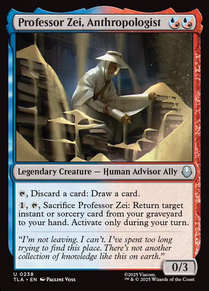 MTG Card Title: Professor Zei, Anthropologist TLA/238