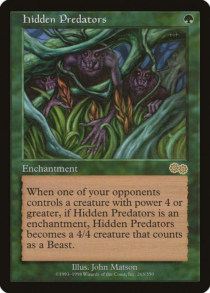MTG Card Title: Hidden Predators USG/263